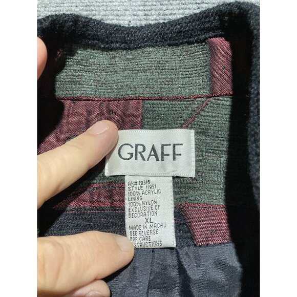 Graff Jacket Women’s Size XL Multicolored Long Sleeve Button Up - Picture 4 of 10